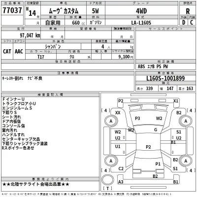 Daihatsu MOVE  с аукциона в Японии