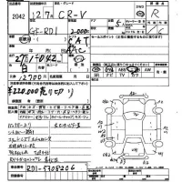 Honda CR-V лот № 2042 оценка R  с аукциона в Японии 2