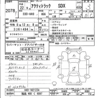 Honda ACTY TRUCK лот № 2078 оценка 3  с аукциона в Японии 5