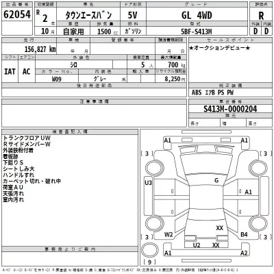 Toyota TOWN ACE VAN  с аукциона в Японии