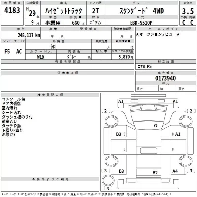 Daihatsu HIJET TRUCK  с аукциона в Японии