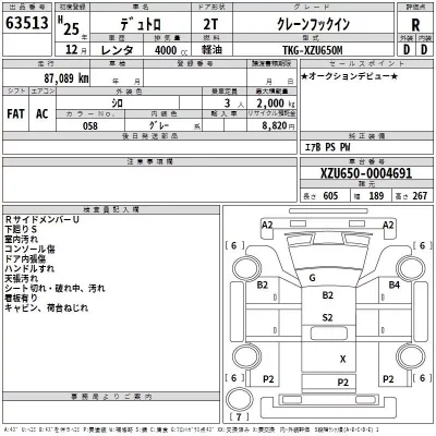 Hino DUTRO  с аукциона в Японии