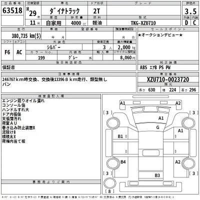 Toyota DYNA  с аукциона в Японии