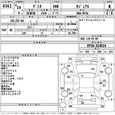 Mazda DEMIO  с аукциона в Японии