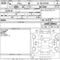 Subaru CHIFFON лот № 8514 оценка 4  с аукциона в Японии 2