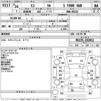 Nissan MOCO лот № 9117 оценка RA  с аукциона в Японии 2