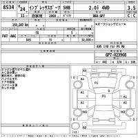 Subaru IMPREZA лот № 8534 оценка 3.5  с аукциона в Японии 2