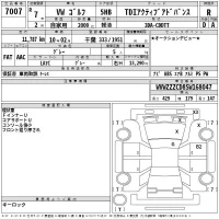 Volkswagen GOLF лот № 7007 оценка R  с аукциона в Японии 2