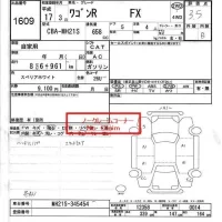Suzuki WAGON R лот № 1609 оценка 3.5  с аукциона в Японии 6