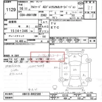 Toyota ALPHARD лот № 1129 оценка 3.5  с аукциона в Японии 6