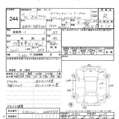 Toyota CROWN  с аукциона в Японии
