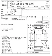 Subaru IMPREZA лот № 6034 оценка RA  с аукциона в Японии 5