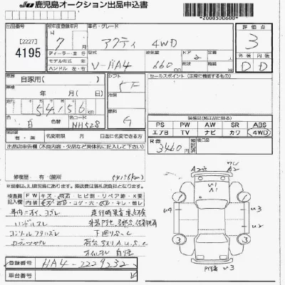 Honda ACTY TRUCK  с аукциона в Японии