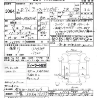 Toyota ALPHARD лот № 3064 оценка 3.5  с аукциона в Японии 2