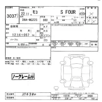 Nissan MOCO лот № 3037 оценка -  с аукциона в Японии 5