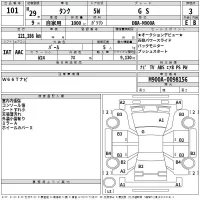 Toyota TANK лот № 101 оценка 3  с аукциона в Японии 2