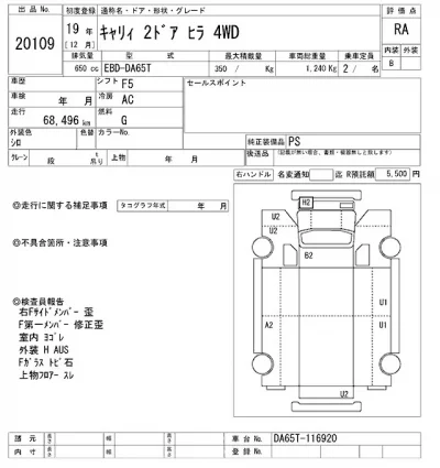 Suzuki CARRY TRUCK  с аукциона в Японии