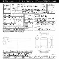 Mercedes-Benz E CLASS лот № 70107 оценка 4  с аукциона в Японии 7