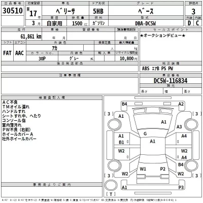 Mazda VERISA  с аукциона в Японии