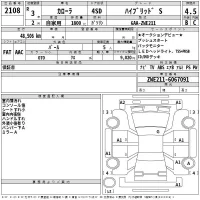 Toyota COROLLA лот № 2108 оценка 4.5  с аукциона в Японии 2