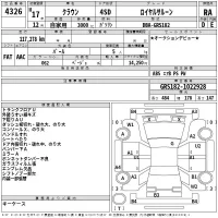 Toyota CROWN лот № 4326 оценка RA  с аукциона в Японии 2