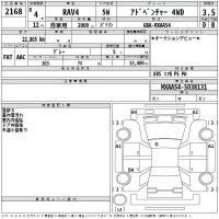 Toyota RAV4 лот № 2168 оценка 3.5  с аукциона в Японии 2