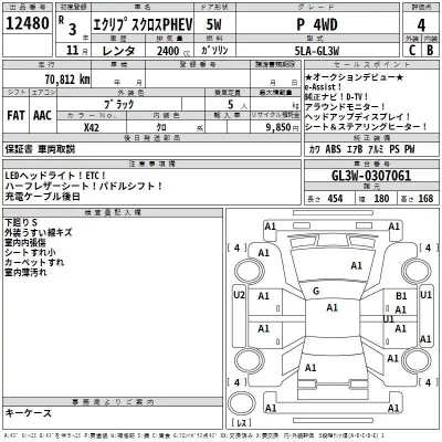 Mitsubishi ECLIPSE CROSS  с аукциона в Японии
