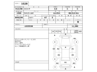 Honda CIVIC  с аукциона в Японии