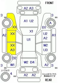 Honda VAMOS лот № 29061 оценка 3  с аукциона в Японии 2