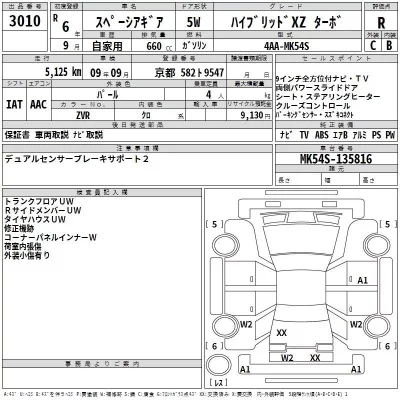 Suzuki SPACIA GEAR  с аукциона в Японии