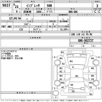 Subaru IMPREZA лот № 9037 оценка 3  с аукциона в Японии 2