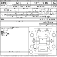 Toyota RAV4 лот № 33118 оценка RA  с аукциона в Японии 11