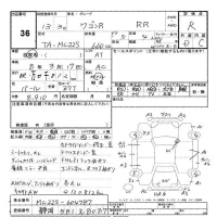 Suzuki WAGON R лот № 36 оценка R  с аукциона в Японии 3