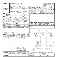 Toyota PASSO лот № 3003 оценка 3.5  с аукциона в Японии 9