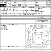 BMW X1 лот № 38133 оценка 3.5  с аукциона в Японии 10