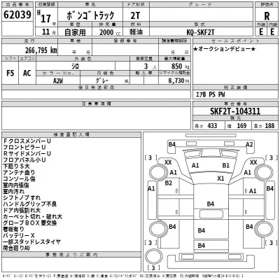 Mazda BONGO  с аукциона в Японии
