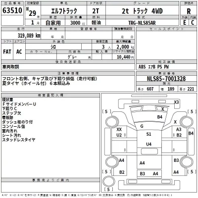 Isuzu ELF  с аукциона в Японии