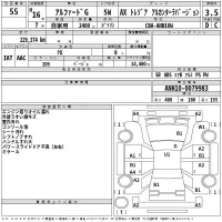 Toyota ALPHARD лот № 55 оценка 3.5  с аукциона в Японии 2