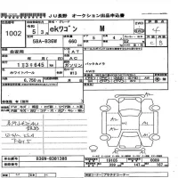 Mitsubishi EK WAGON лот № 1002 оценка 4  с аукциона в Японии 3