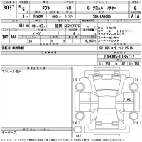 Daihatsu TAFT лот № 3037 оценка 6  с аукциона в Японии 2