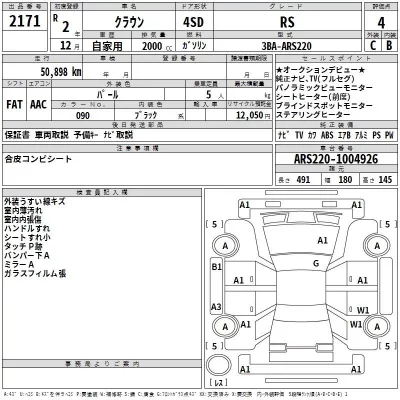Toyota CROWN  с аукциона в Японии