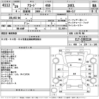 Honda ACCORD лот № 4112 оценка RA  с аукциона в Японии 2