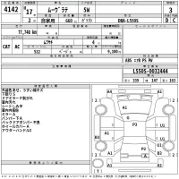 Daihatsu MOVE LATTE лот № 4142 оценка 3  с аукциона в Японии 2
