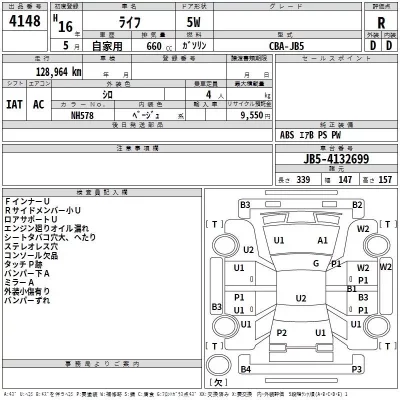 Honda LIFE  с аукциона в Японии