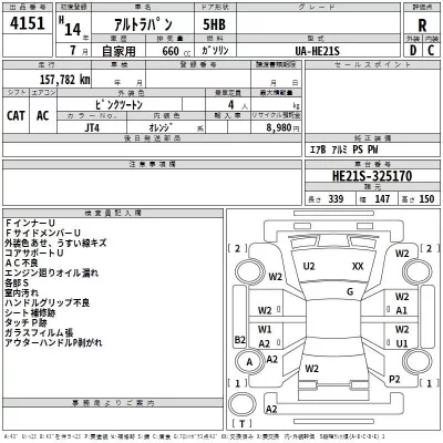 Suzuki ALTO LAPIN  с аукциона в Японии