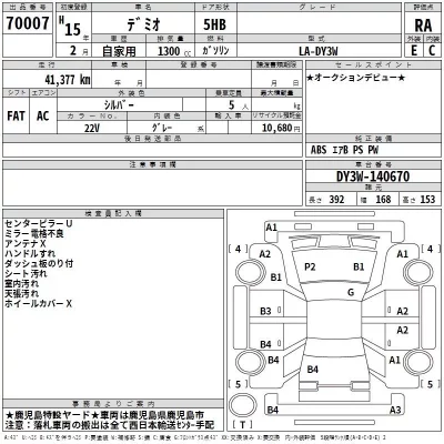 Mazda DEMIO  с аукциона в Японии
