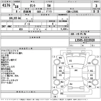 Daihatsu TANTO лот № 4176 оценка 3  с аукциона в Японии 2