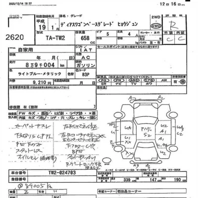 Subaru GOLF ALLTRACK  с аукциона в Японии
