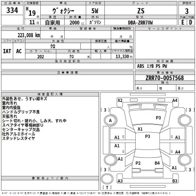 Toyota VOXY  с аукциона в Японии