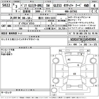 Mercedes-Benz AMG  с аукциона в Японии